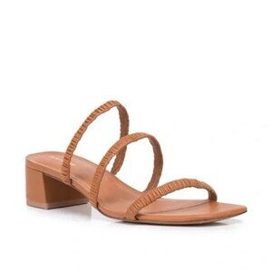 Reformation Assunta Strappy Block Heel Mule